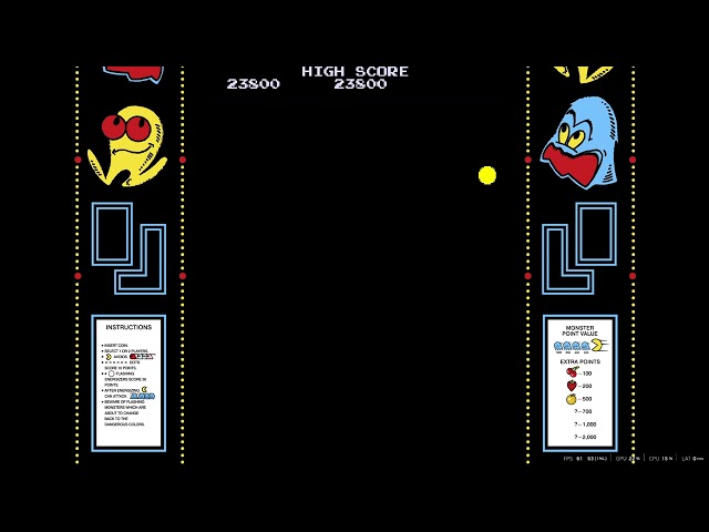 Pac Man Midway pacman   MAMEUI friday night