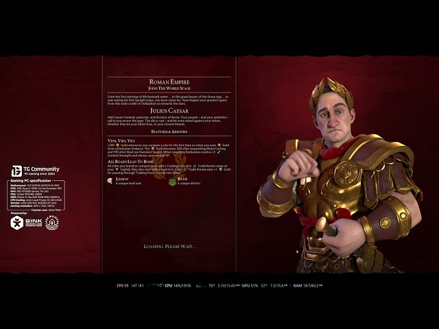 Civilization VI Multiplayer against AI - Rome - Part I // R9 7950X+RTX5080 1440p