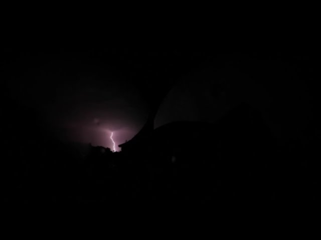 Severe Thunderstorm with Lightning Strikes  2018.09.01 (4k 360 VR VIDEO)