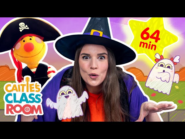 1 Hour Caitie's Classroom Halloween Celebration! 🎃 | Sing songs, make crafts and play with Caitie