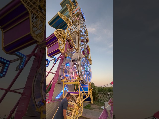When no one wanted to go with my Nephew on this carnival ride so I went with him lol #zipper #ride