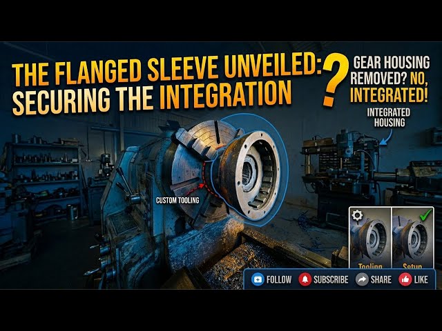 🔴 LIVE: Gear Housing Lathe Setup & Flanged Sleeve Turning Works! #vlog #fyp #fypシ #short