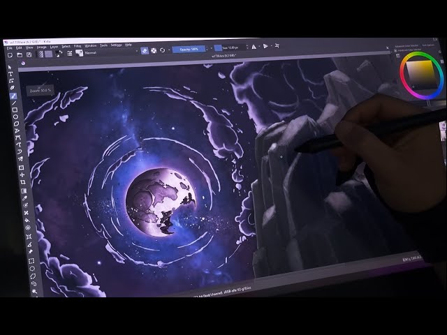 Shading A Comic Panel Part 4: Sky's The Limit (Timelapse)