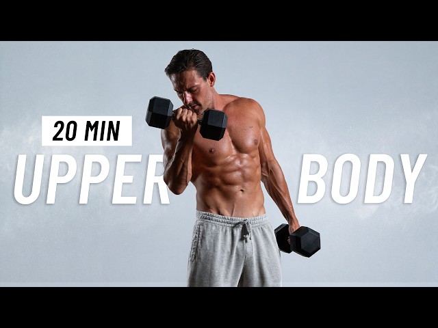 20 Min Total Upper Body Dumbbell Workout at Home to Build Muscle