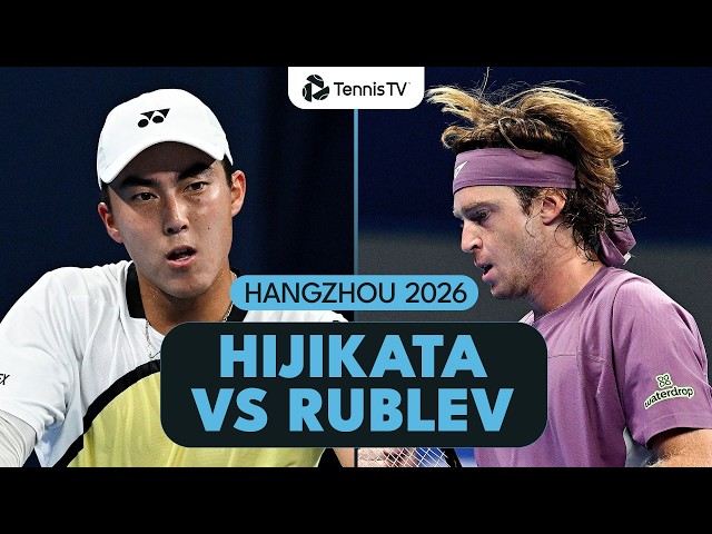 Rinky Hijikata Faces Andrey Rublev 🤝 | Hangzhou 2026 Highlights