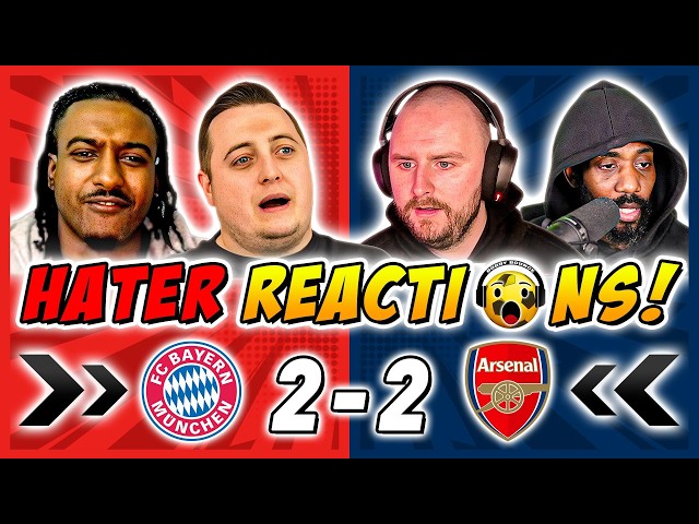 Arsenal's Rivals & Haters DISAPPOINTED 😞 Reactions to Bayern Munich 2-2 Arsenal | Champions League F