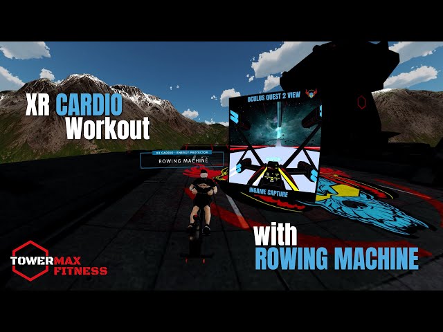 Rowing Machine Workout in VR (Oculus Quest 2) with Energy Protector - XR Cardio | Meta Quest2