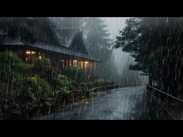 Heavy Rain & Thunder Sounds for Sleeping | Thunderstorm for Deep Sleep, Relax & Study - White Noise