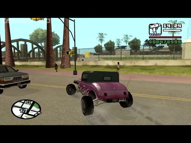 Hotknife - Starter Save Fat CJ - Part 32 - GTA San Andreas PC - walkthrough - achieving 13.37%