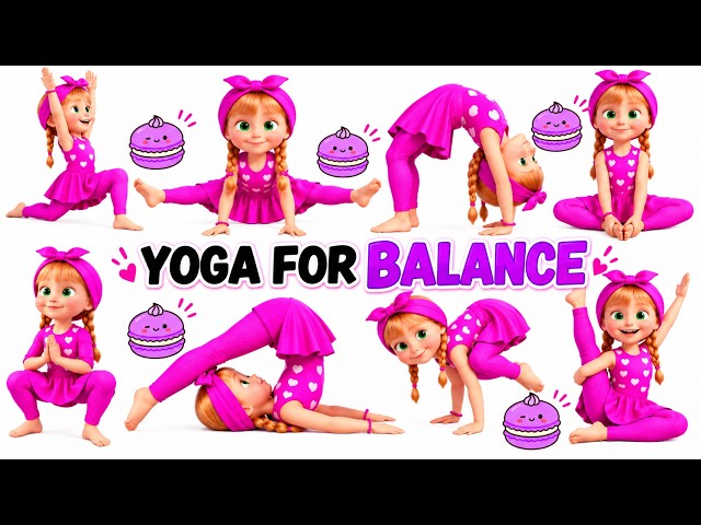 🌈🐻 Masha’s Magic Yoga Mission! Stretch, Flexibility & Move Like a Superhero! 🧘‍♀️
