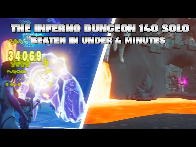 The Inferno 140 Dungeon Solo Speedrun (3:57)