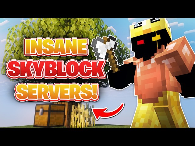 Most INSANE Minecraft SKYBLOCK Servers You NEED To TRY NOW!