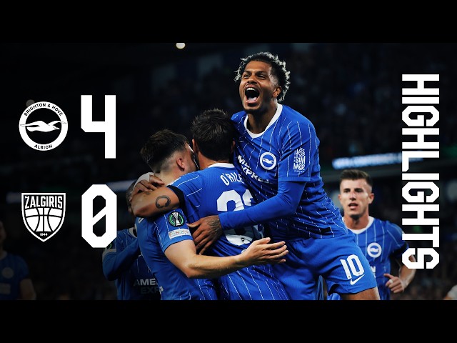 HIGHLIGHTS | Brighton v Kauno Zalgiris | UEFA Conference League