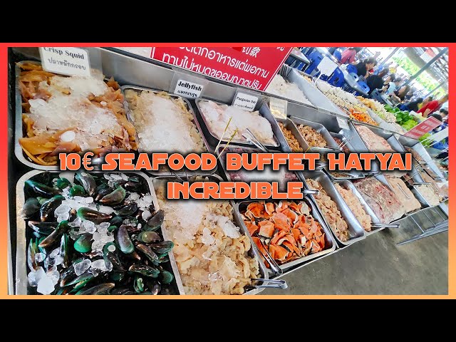 All You Can Eat Thailand Feast! 🍤 Buffet Rimnam Mookata & Seafood 498 Hat Yai 🇹🇭 😋🔥
