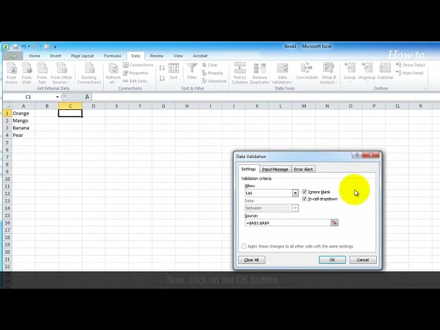 How to Make a Drop Down List in Excel (Beginner Tutorial)
