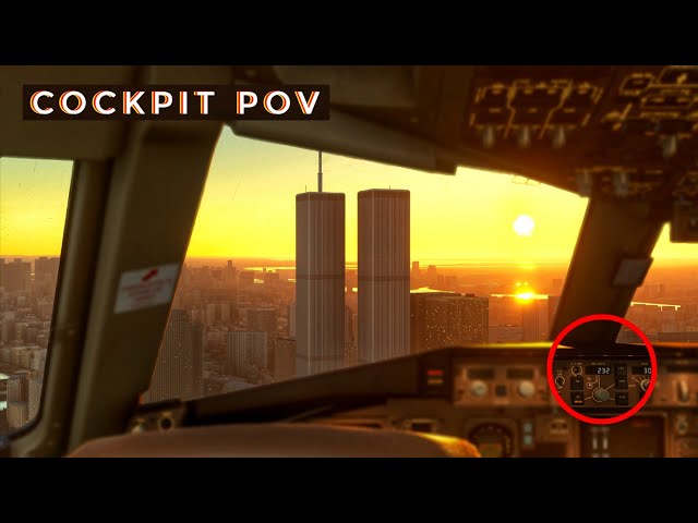 9-11 Cockpit Camera Compilation Crucial Moments Reconstruction | The First Flight | Flight Simulator