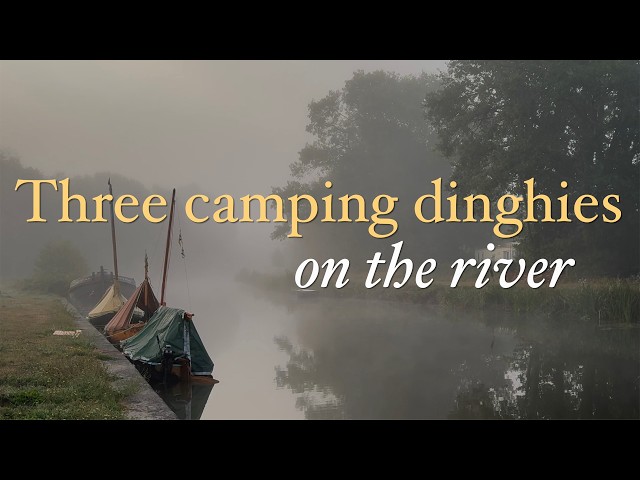Three camping dinghies on the river