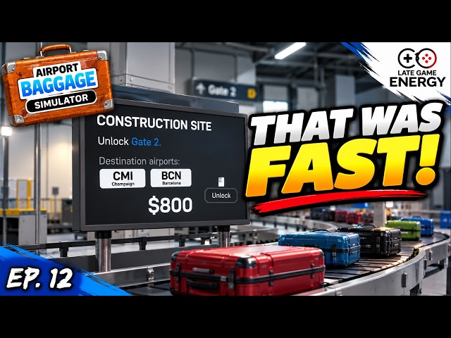 Gate 2 Unlocked & Automated | Airport Baggage Simulator Ep 12