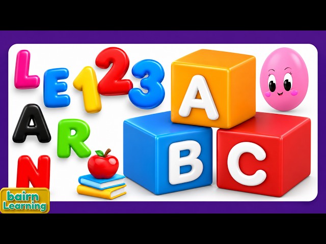 Toddler Learning Videos For 5 Year Olds | ABCs, 123s Shapes, and Nursery Rhymes