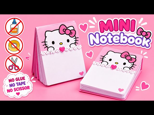 Diy mini dairy | No glue no scissors craft | DIY mini notebook for kids .