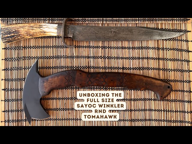 UNBOXING the FULL SIZE Sayoc Winkler RnD Special Forces Fighting Tomahawk | Terminal List