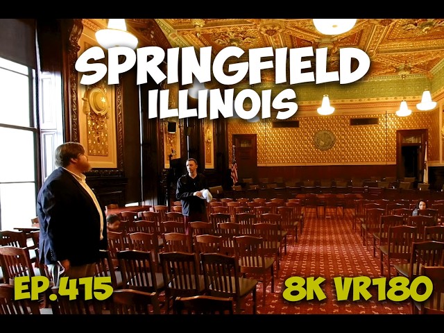 Ep.415 Springfield Illinois - Illinois State Capitol Free Tour And Public Access 8K VR180 3D Travel