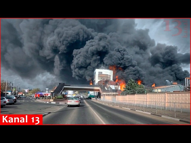 Fire continues to rage in Russia’s major Tuapse oil refinery a week after Ukrainian drone attacks