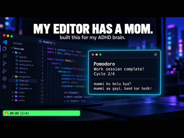 I Coded An Indian Mom Into My Text Editor. She Won't Let Me Skip Breaks.