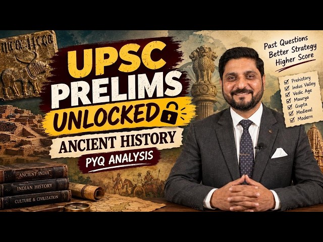UPSC Ancient History | PYQs 2013–2025 | Prelims MCQs Live Practice & Analysis