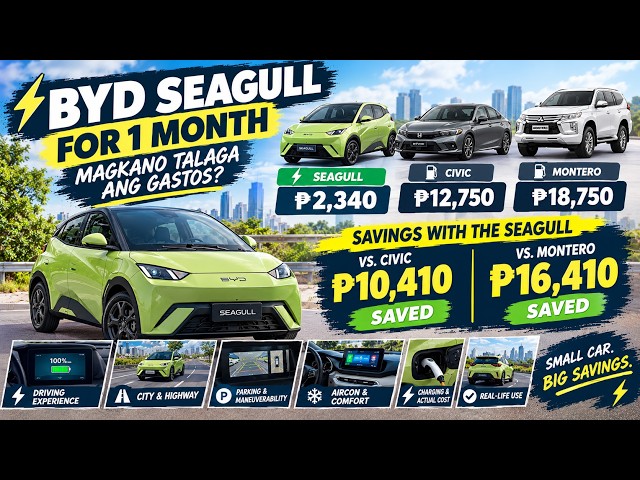 BYD Seagull EV After 1 Month — EV vs Gas & Diesel! 🚗⚡ 😳⚡
