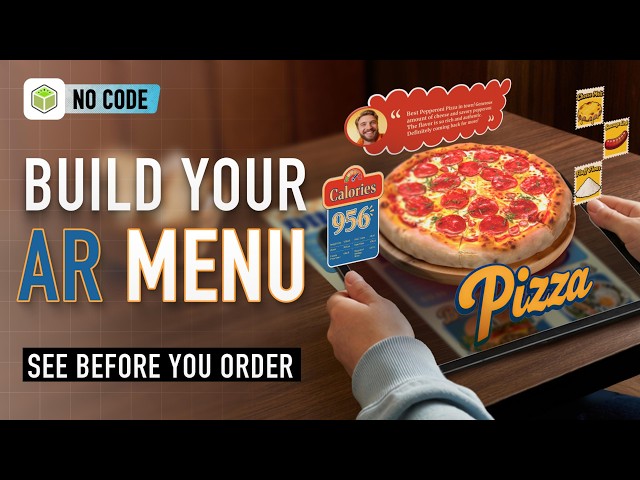 Kivicube Tutorial | How to Create an Interactive AR Menu from a Photo (No-Code) #augmentedreality