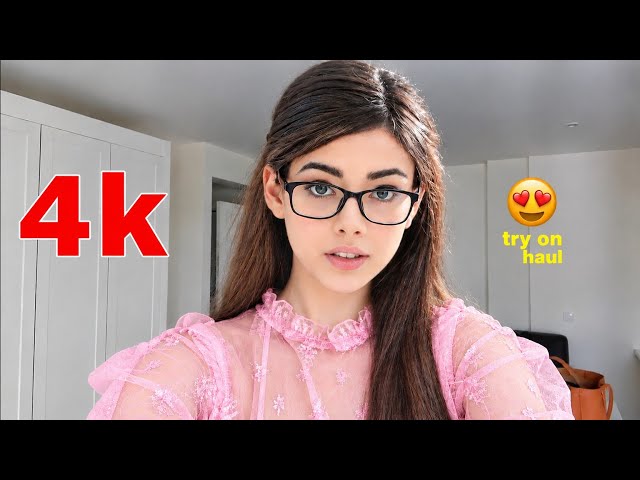 4K Lingerie Try On Haul See Everything Sheer Transparent Micro Bikini & See-through Dresses with me
