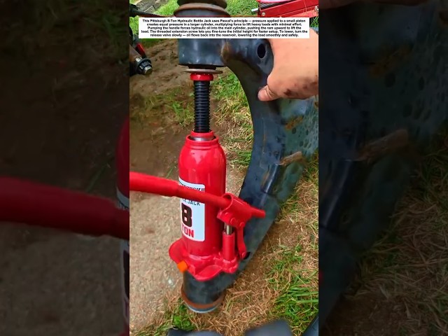 8-Ton Hydraulic Bottle Jack — Heavy Lifting Made Easy! 🚗🔧