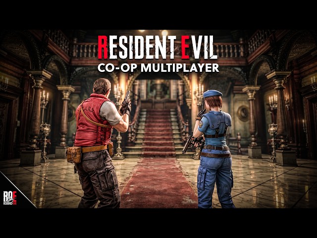 RESIDENT EVIL 1: REMAKE || NEW CO-OP MULTIPLAYER MOD | JILL & BARRY GAMEPLAY 🔴LIVE