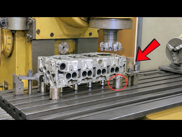 NEW METHOD! Milling a Severely Overheated Cylinder Head