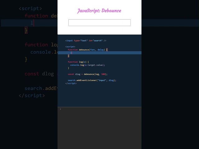 JavaScript Debounce - How to Delay a Function