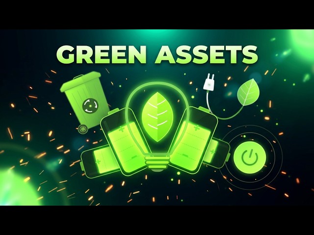 Modern 2D Green Energy Animation Loop | Add Clean Motion in Seconds