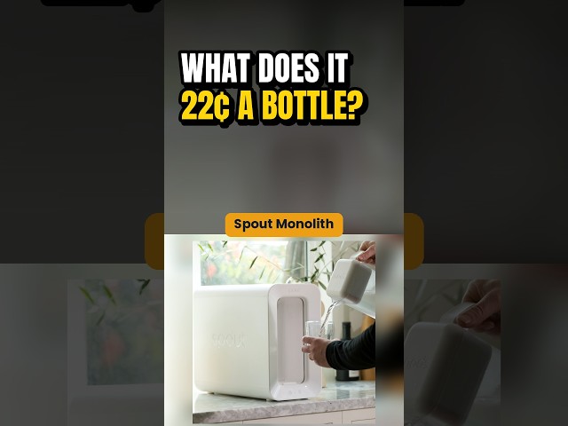 What Does Water From Air Cost per Bottle? Spout Monolith Math #shorts