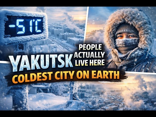 Living in the World's Coldest City Yakutsk at −40°C
