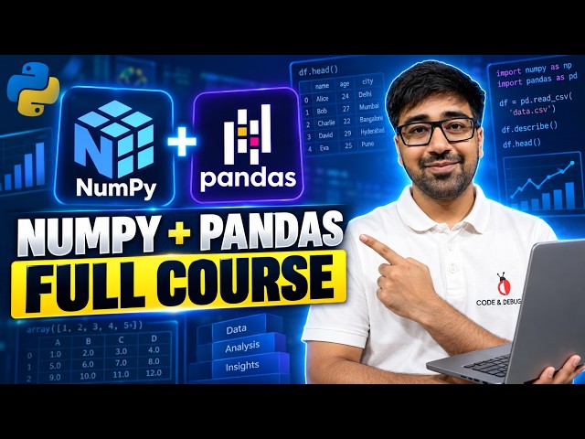 NumPy and Pandas Full Course [FREE] | Python for Data Science