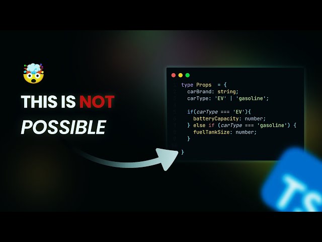 🔥Awesome way to handle conditional Types in Typescript | Cyber Junk