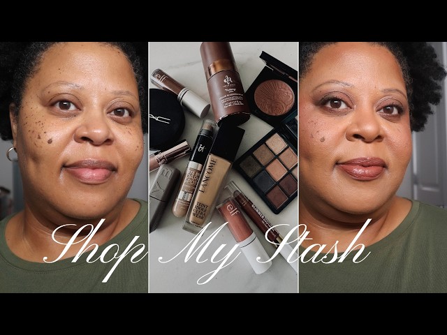 FALL INSPIRED MAKEUP TUTORIAL- SHOPPING MY STASH -MAKEUP OVER 50
