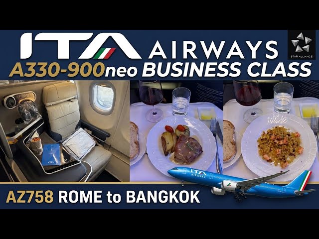 BELLISSIMO! ITA Airways A330neo Business Class: Rome to Bangkok (AZ758)