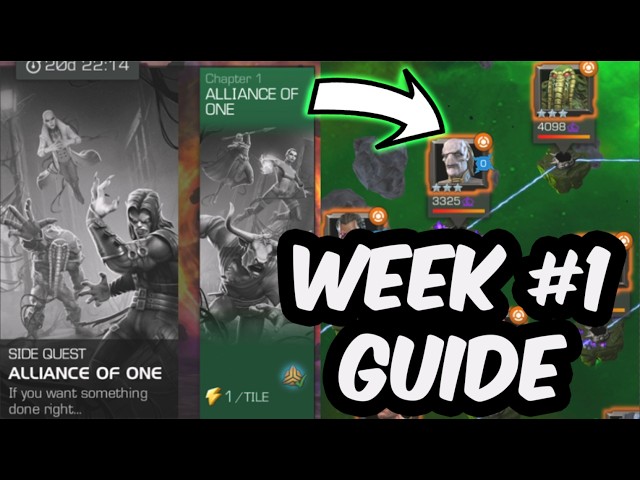 Alliance Of One Week 1 100% Guide - Best Counters & Full Walkthrough - Marvel Contest of Champions