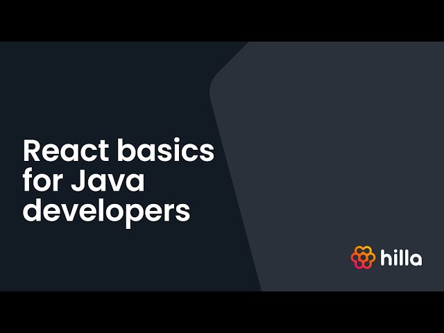 React basics explained for Java developers