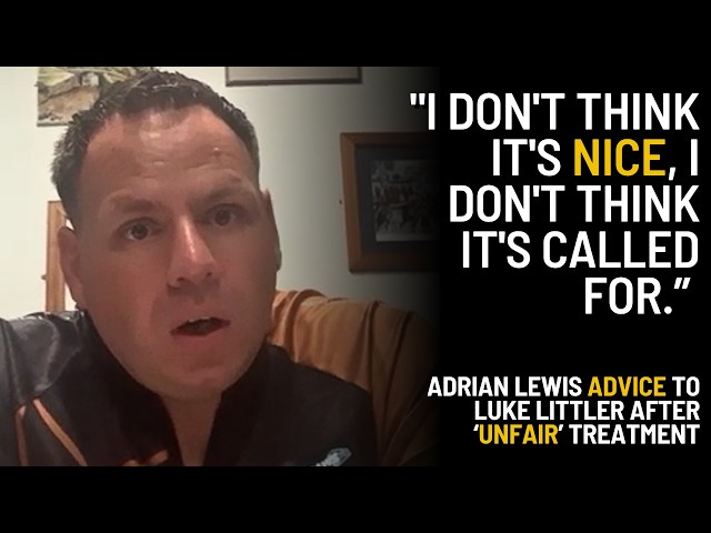 "IT'S REALLY UNFAIR" | Adrian Lewis ADVICE to Luke Littler After 'UNFAIR' Crowd + World Grand Prix