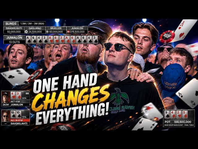 🔥 WSOP 2026 Final Table | ONE HAND. ONE MOMENT. EVERYTHING CHANGED !