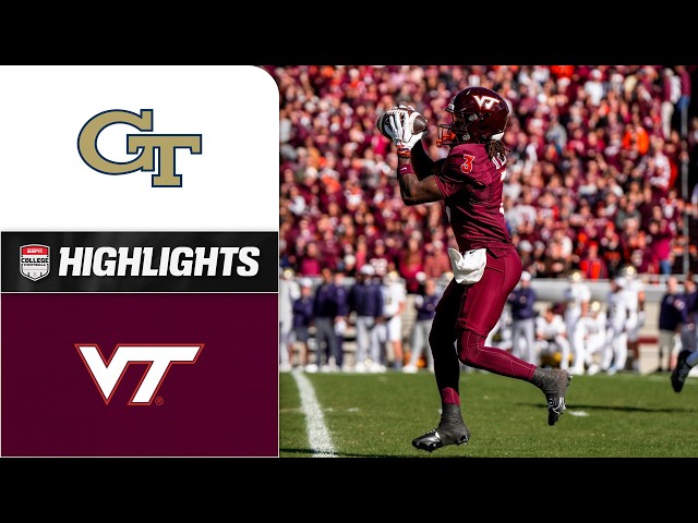 Georgia Tech Yellow Jackets vs. Virginia Tech Hokies | Full Highlights | ESPN College Football