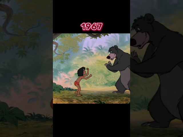 The jungle book | Mowgli evolution 1967-2018 movie's #evolution #shorfeed