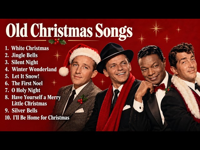 4K Best Classic Christmas Songs with Fireplace 🎄🔥 Frank Sinatra, Nat King Cole, Bings Crosby, Bubble